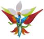 Preview: Blüte mit Kolibri, stehend / Blüte weiß